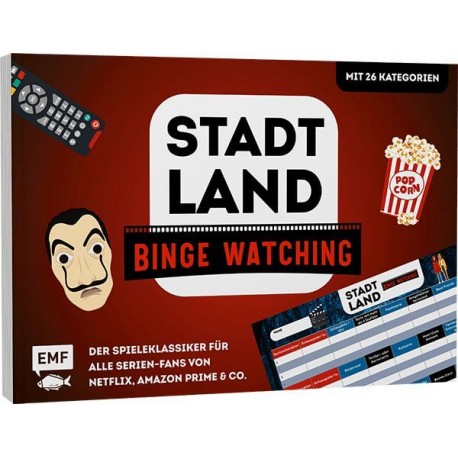 Stadt, Land, Binge Watching – Der Spieleklassiker für alle Serien-Fans von Netflix, Amazon Prime und