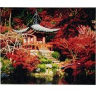 Crystal Art Leinwand Japanischer Tempel 40x50 cm