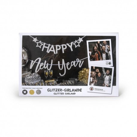 Glitzer-Girlande ""Happy New Y