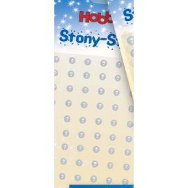 Stony Stickers rund, weiß, 4m