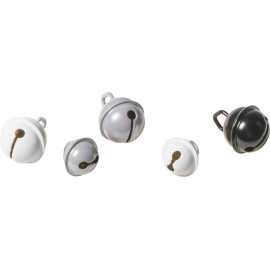 Metallglöckchen schwarz, weiß