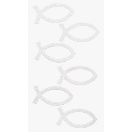 Sticker Fische weiß