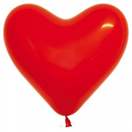 Herz-Luftballon, rot, D:14cm,