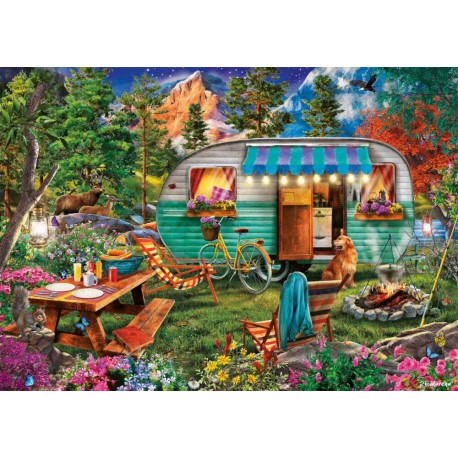 Schmidt Spiele 57379 Camper-Romantik, Puzzle 500 Teile