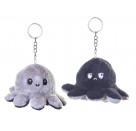 Wende Oktopus Plüsch Schlüsselanhänger 10cm, 6-fach sortiert