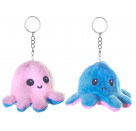 Wende Oktopus Plüsch Schlüsselanhänger 10cm, 6-fach sortiert