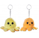 Wende Oktopus Plüsch Schlüsselanhänger 10cm, 6-fach sortiert