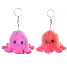 Wende Oktopus Plüsch Schlüsselanhänger 10cm, 6-fach sortiert