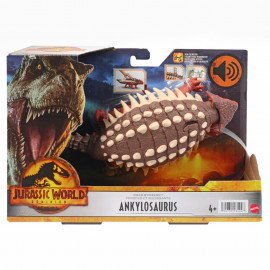 Mattel HDX36 Jurassic World Roar Strikers Ankylosaurus