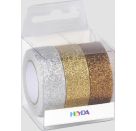 Glitter Tapes gold/silber/kup