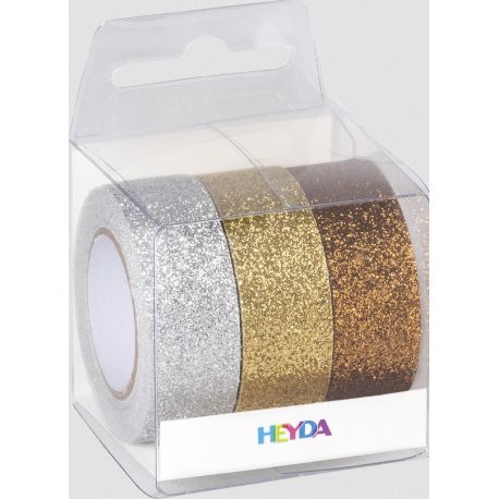 Glitter Tapes gold/silber/kup