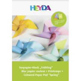A4 Tonpapier-Block Frühling