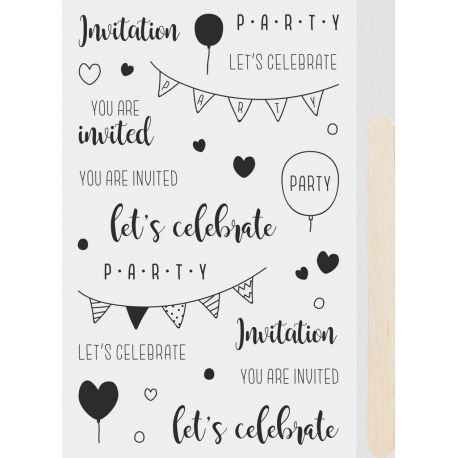 Rubbelsti.Lets celebrate,schw