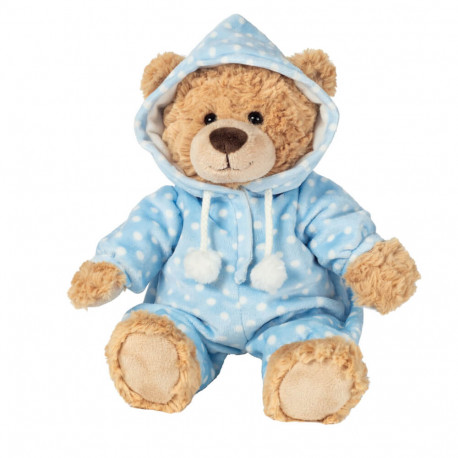 Teddybär m. Anzug blau 30cm