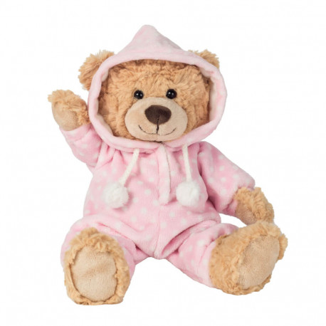 Teddybär m. Anzug rosa 30cm