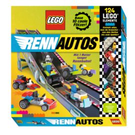 LEGO - Rennautos: Geschenkset mit 10 Modellen, Buch, 124 LEGO Elementen und einer stabilen Rennstrec