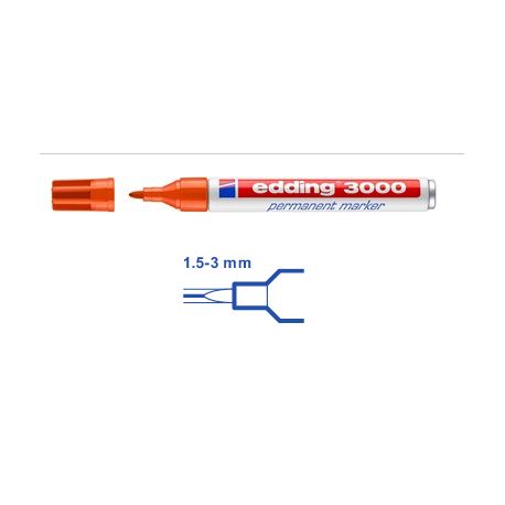 e-3000 perm.marker orange