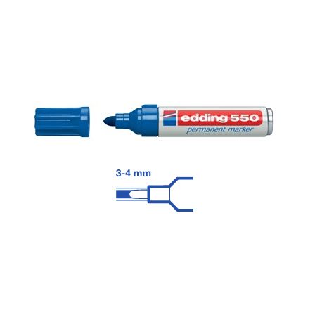 e-550 perm.marker, blau