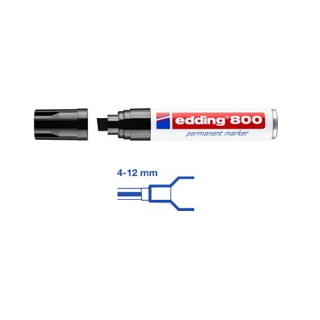 e-800 permanent marker schwar