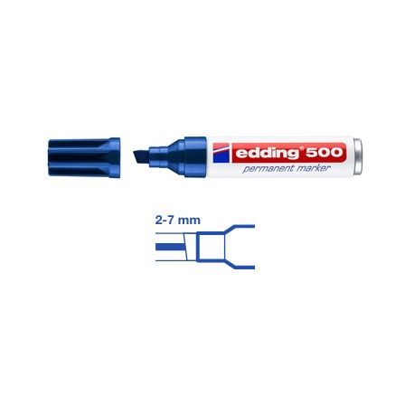 e-500 perm.marker, blau