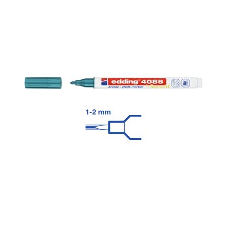 e-4085 Kreidemarker, blau-met