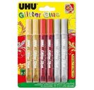 Uhu Glitter Glue, 6x10ml