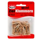 Mini Holzklammern natur25mm