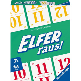 Ravensburger Elfer raus! Der Klassiker, Kartenspiel 2 - 6 Spieler, Spiel ab 7 Jahren für Kinder und