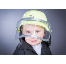 orig. deutscher Feuerwehrhelm mit Klappvisier