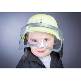 orig. deutscher Feuerwehrhelm mit Klappvisier