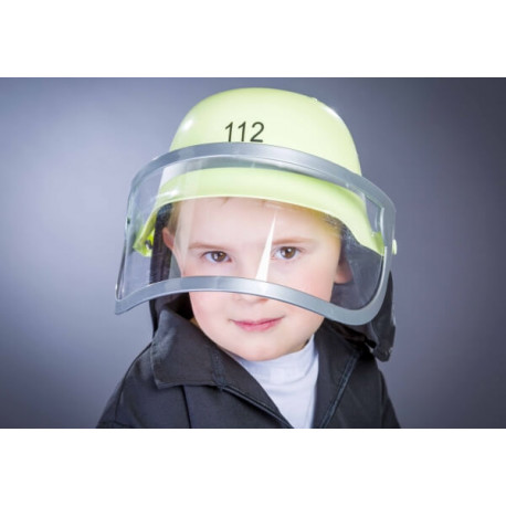 orig. deutscher Feuerwehrhelm mit Klappvisier