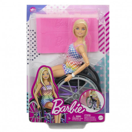 Mattel HJT13 Barbie Fashionistas + Wheelchair - Checkers