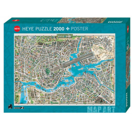 Puzzle City of Pop Standart 2000 Teile