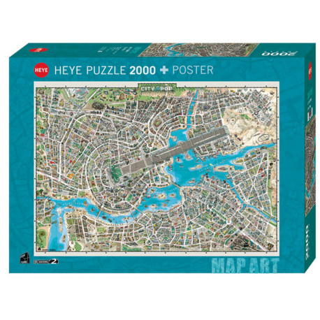 Puzzle City of Pop Standart 2000 Teile