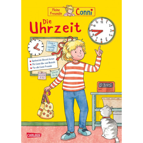 Conni Gelbe Reihe (Beschäftigungsbuch): Die Uhrzeit (Relaunch 2023)