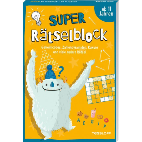 Super Rätselblock ab 11 Jahren. Geheimcodes, Zahlenpyramiden, Kakuro und viele andere Rätsel