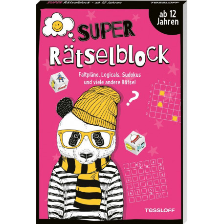 Super Rätselblock ab 12 Jahren. Faltpläne, Logicals, Sudokus und viele andere Rätsel