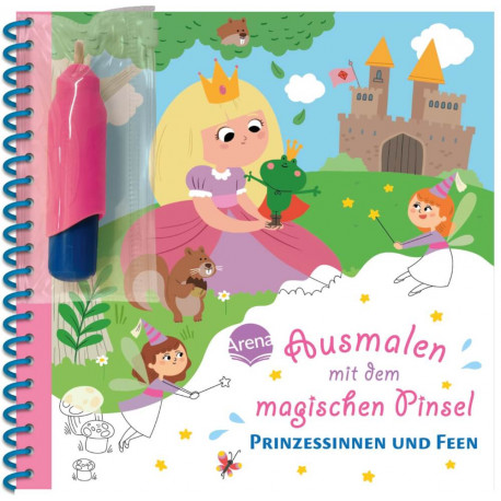 Ausmalen mit dem magischen Pinsel – Prinzessinnen und Feen