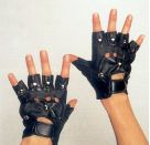 Punk-Handschuhe, schwarz