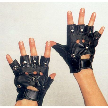 Punk-Handschuhe, schwarz