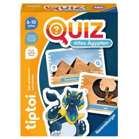 Ravensburger tiptoi 00166 Quiz Altes Ägypten, Quizspiel für Kinder ab 6 Jahren, für 1-4 Spieler