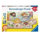 Ravensburger Kinderpuzzle - 05663 Kleine Feen und Meerjungfrauen - 2x12 Teile Puzzle für Kinder ab 3