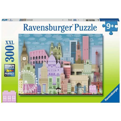 Ravensburger Kinderpuzzle - 13355 Buntes Europa - 300 Teile Puzzle für Kinder ab 9 Jahren