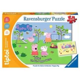 Ravensburger tiptoi Puzzle 00163 Puzzle für kleine Entdecker: Peppa Pig, Kinderpuzzle für Kinder ab
