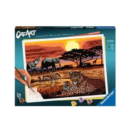 Ravensburger Malen nach Zahlen 23548 – Savannah Landscapes – ab 14 Jahren