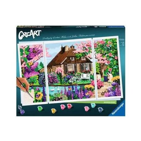 Ravensburger Malen nach Zahlen 23550 – Waterside Cottage – ab 14 Jahren