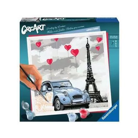 Ravensburger Malen nach Zahlen 28996 – Lovely Paris – ab 12 Jahren