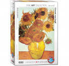 EuroGraphics Puzzle Zwölf Sonnenblumen in einer Vase von van Gogh 1000 Teile