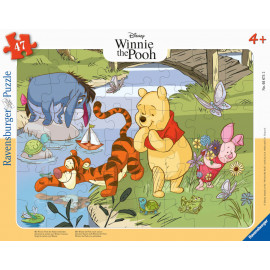 Ravensburger Kinderpuzzle 05671 - Mit Winnie Puuh die Natur entdecken - 47 Teile Teile Disney Rahmen