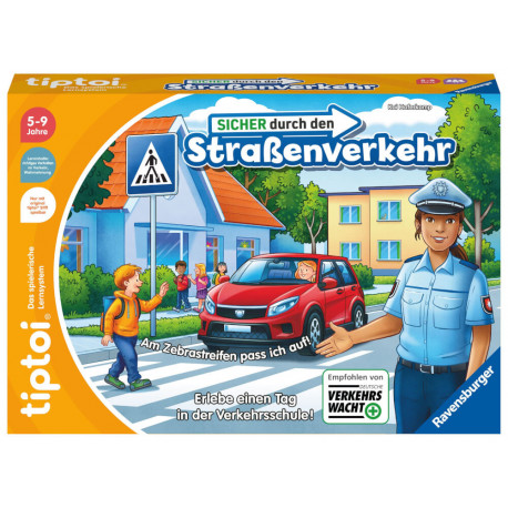 Ravensburger tiptoi Spiel 00173 - Sicher im Straßenverkehr - Lernspiel ab 4 Jahren, lehrreiches Verk